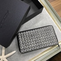 21-22AW クロムハーツ風 財布 コピーゼロピラミッドスタッズ/ラウンドファスナー財布/ヘビーレザー Kub01611