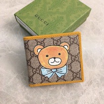 【グッチ】グッチ×KAIコラボ ミニ財布 コピー ベアプリント660159 2YOAG 8695