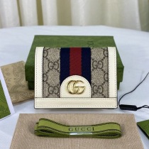 ハイブランド コラボ 2023 グッチ 折りたたみ財布 2つ折り GGロゴ 偽物 guh09247 100%実物写真！