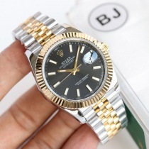 可愛い ロレックス 腕時計 偽物 デイトジャスト 41mm ブラック メンズ 126333