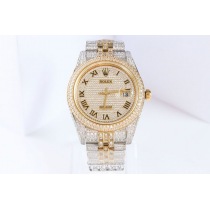 【日本未発売】ロレックス 時計 スーパーコピー デイトジャスト 41MM エナメル ダイヤモンドベゼル 18K rof46622