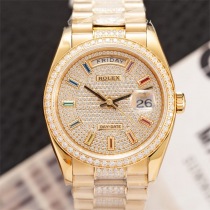 送料込 ロレックス デイトジャスト コピー 全面ダイヤ 36mm roj94099