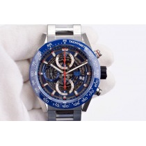 【日本未発売】タグホイヤー カレラ コピー 自動巻き ブルー 文字盤 ステンレス メンズ 腕時計 TAv28834