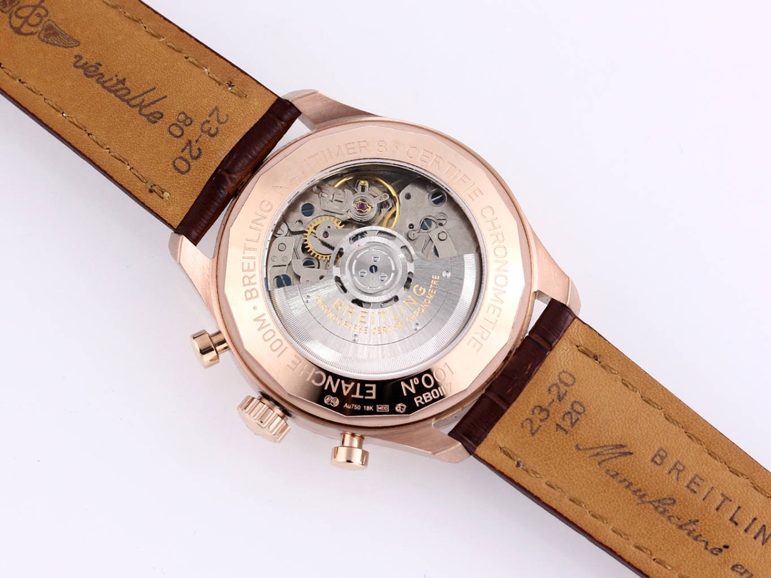 ブライトリングレジェンダリー アビエーション シリーズ (クラシック AVI )43mm イエローゴールドコピー時計品質保証