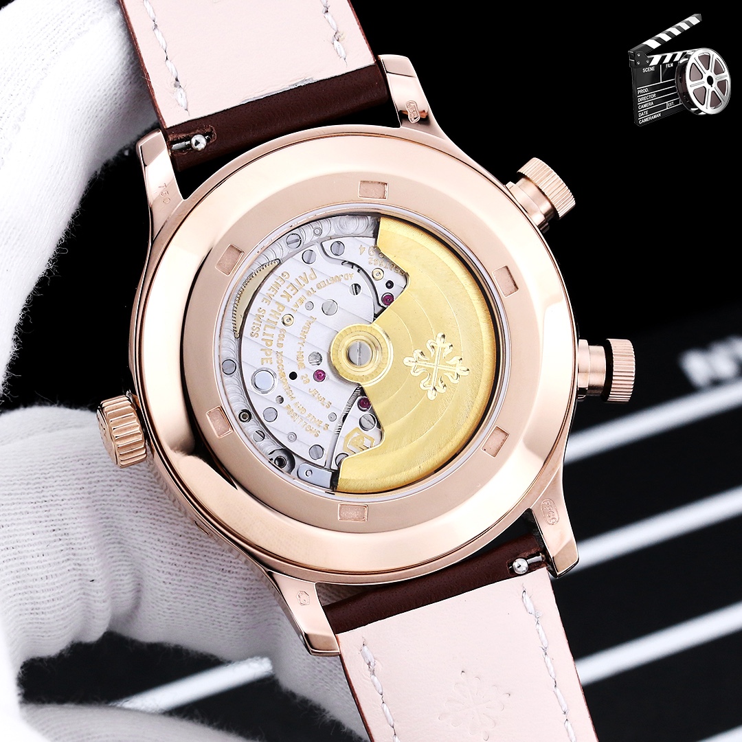 パテックフィリップ PP Patekデュアルタイムゾーン機能ref.5524カラトラバパイロットトラベルタイムウォッチシリーズ品質保証