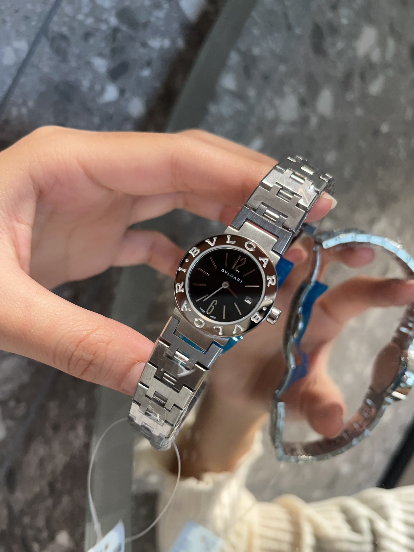 2023 人気ブランドブルガリ ブラック シルバー 偽物の時計 200320通販