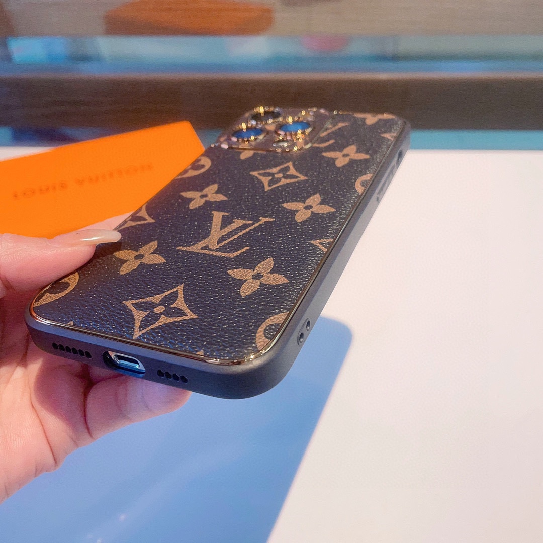 ブランドコピールイ・ヴィトンのクラシックな電気メッキ老眼用電話ケース Lv40056最高級