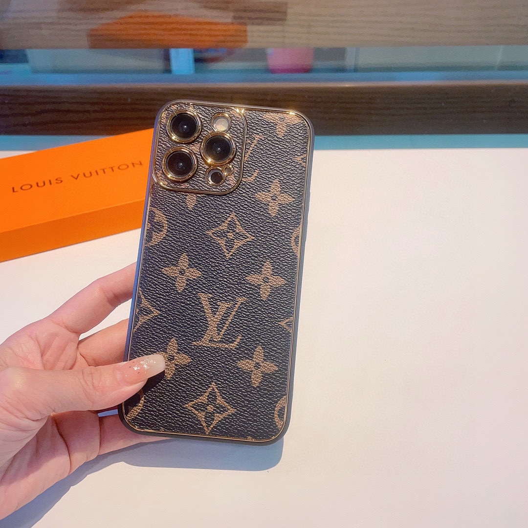 ブランドコピールイ・ヴィトンのクラシックな電気メッキ老眼用電話ケース Lv40056N級品