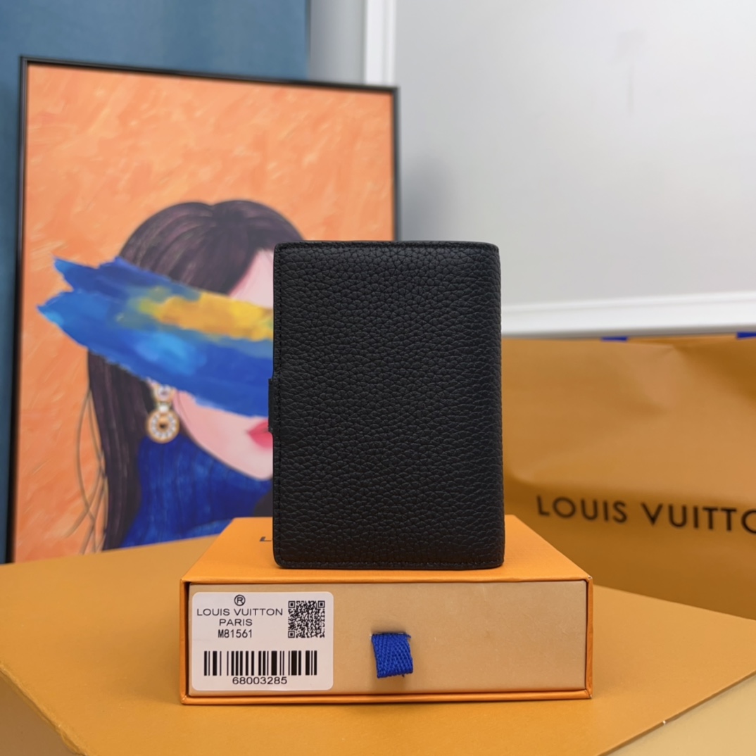 ルイ・ヴィトンスーパーコピー新品偽物 ヴェルティカル ショートウォレット ブラック M81561通販