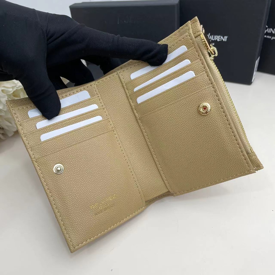 高品質のサンローランモノグラム ツーピースジッパー財布 06623人気