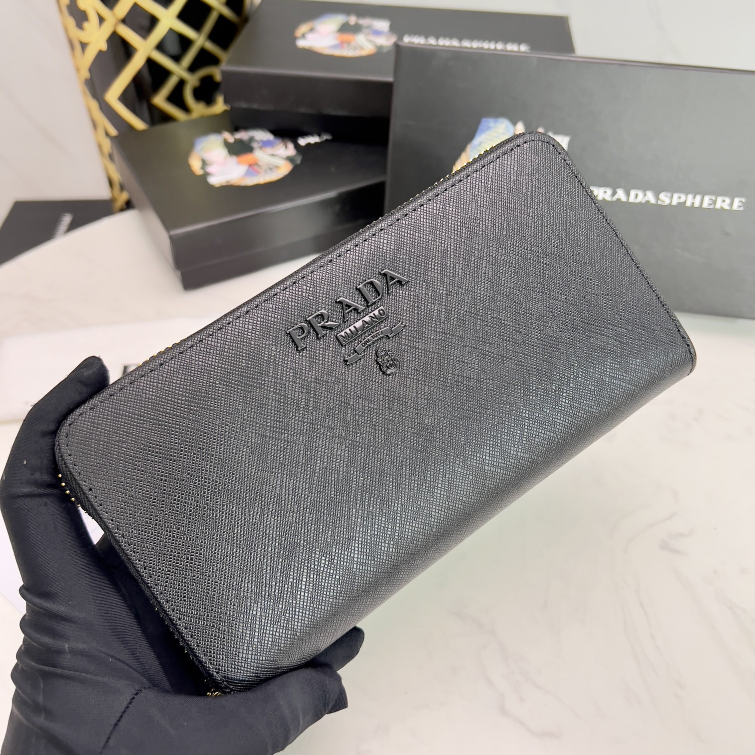 ブランドプラダの財布偽物ジッパー 140724高い品質