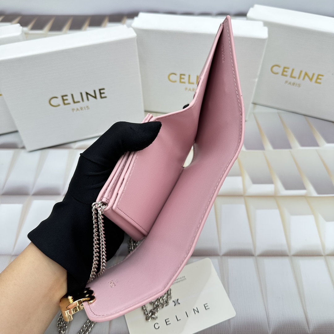 人気 ブランドセリーヌ スモール ラムスキン フラップ 財布 140766品質保証