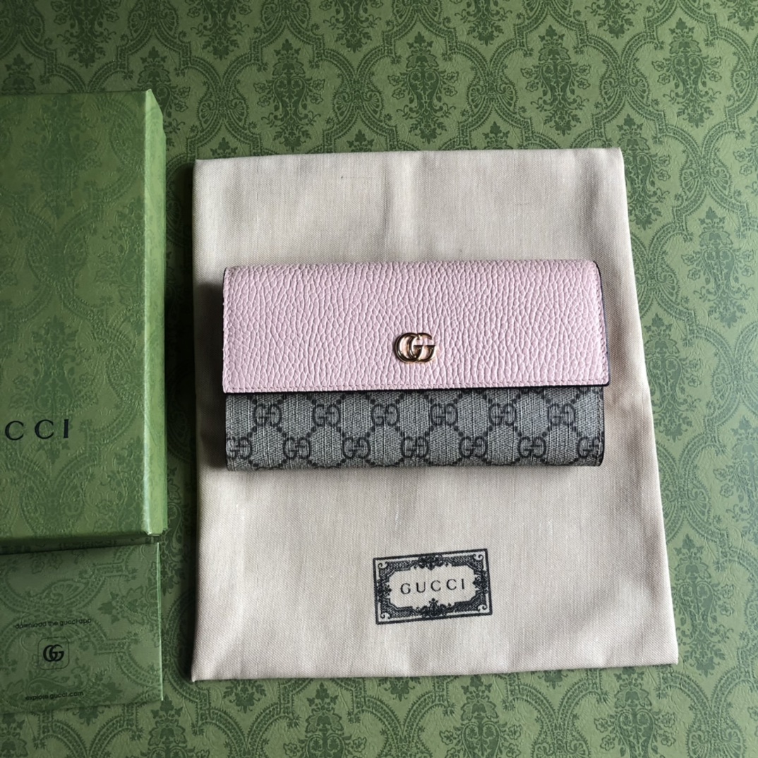 高品質グッチ長財布スーパーコピーピンク通販 456115