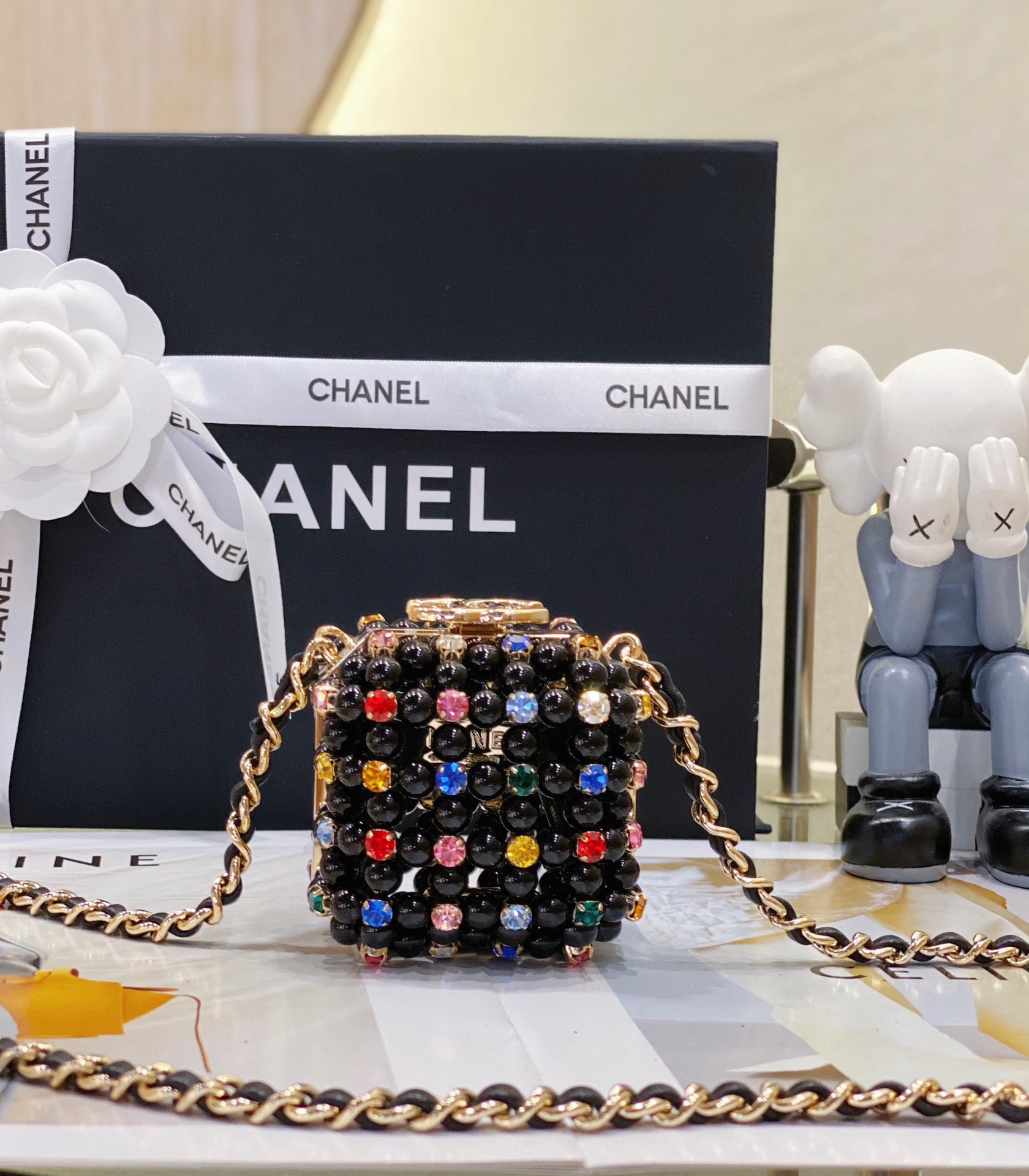 シャネル最高級スーパーコピー早春休暇 ガラスパール ジェムストーンヘビー通販バッグ AS3768品質保証