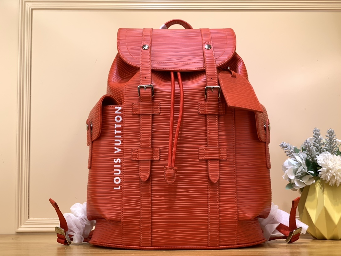 ルイ・ヴィトン ミディアム ブライトレッドスーパーコピーN級品バックパック M23764