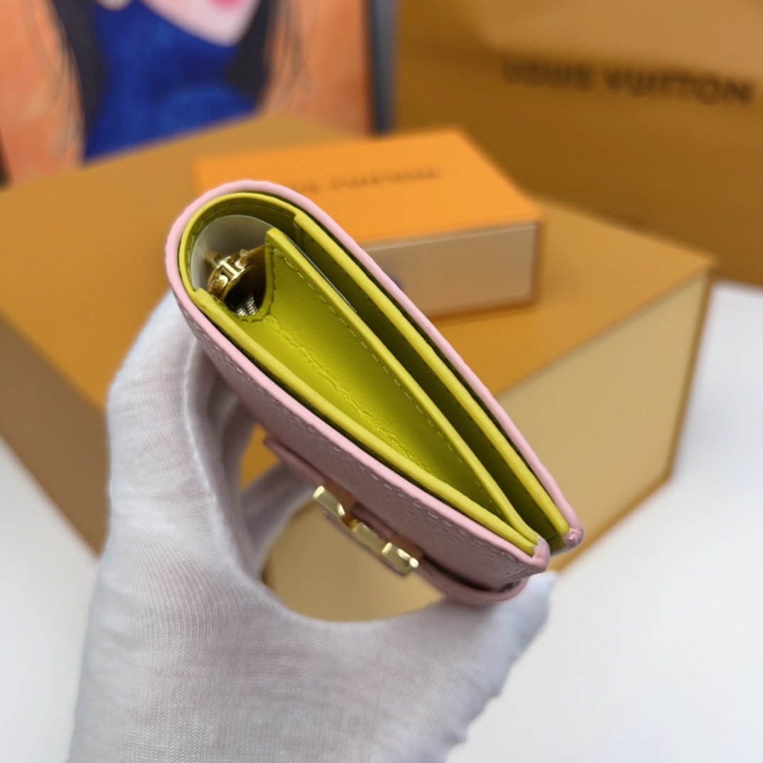 高品質スーパーコピールイ・ヴィトン ショート ピンク財布 M82144高い品質
