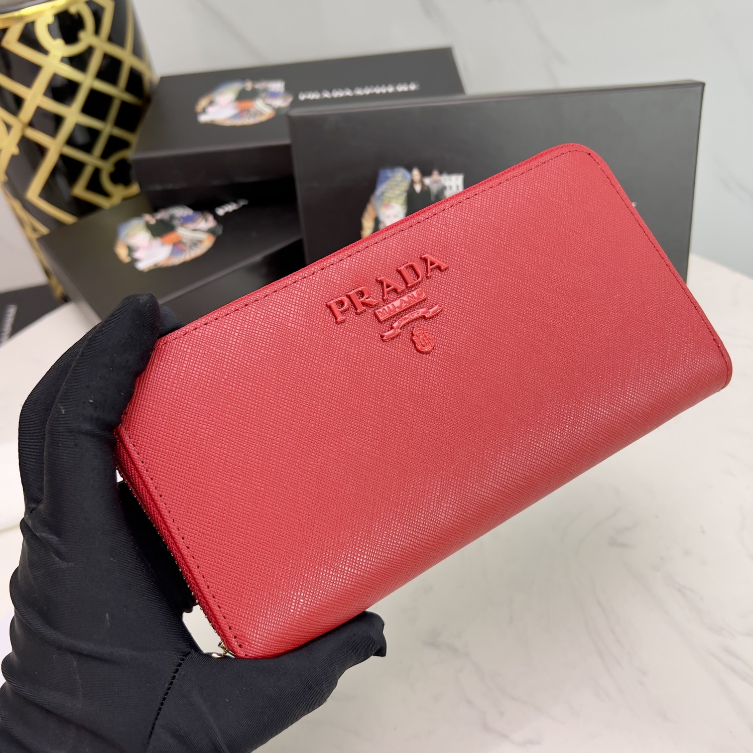 プラダのジッパー激安長財布コピーシンプルなファッション ML201高い品質