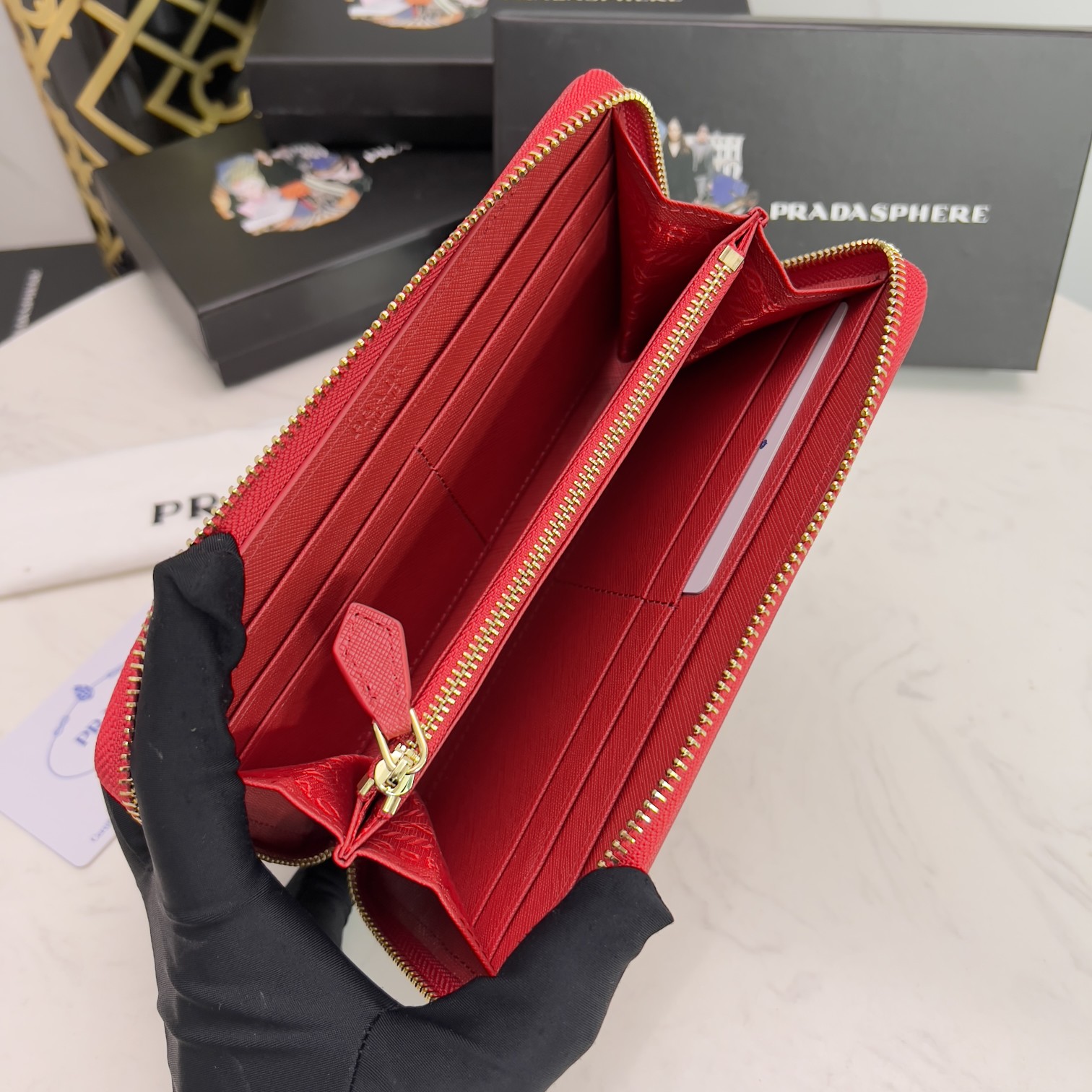 プラダのジッパー激安長財布コピーシンプルなファッション ML201N級品