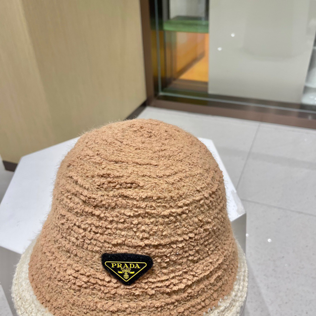 人気商品プラダ ウール フィッシャーマンハット レディース秋冬新作ニット帽 puu594789激安送料無料