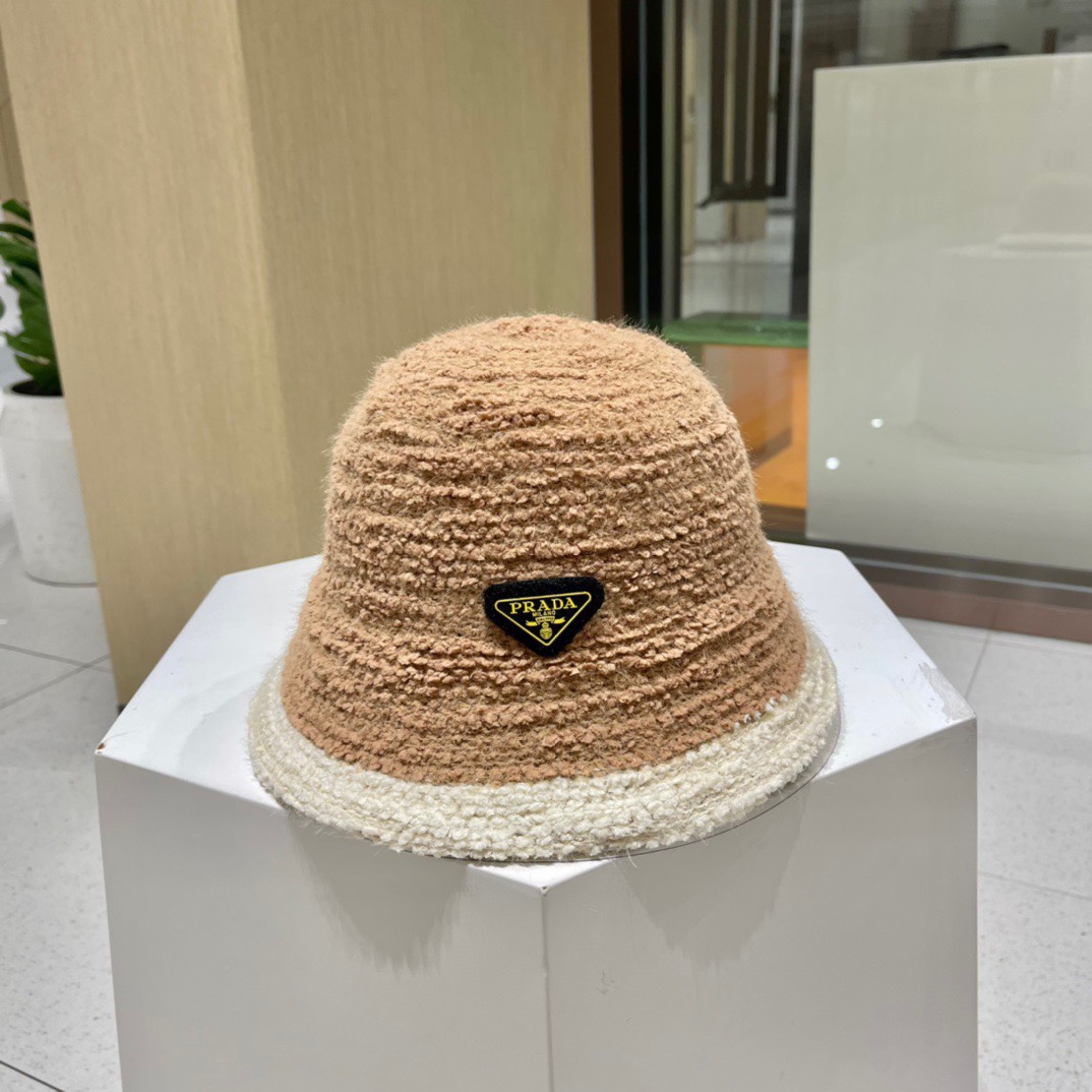 人気商品プラダ ウール フィッシャーマンハット レディース秋冬新作ニット帽 puu594789高い品質