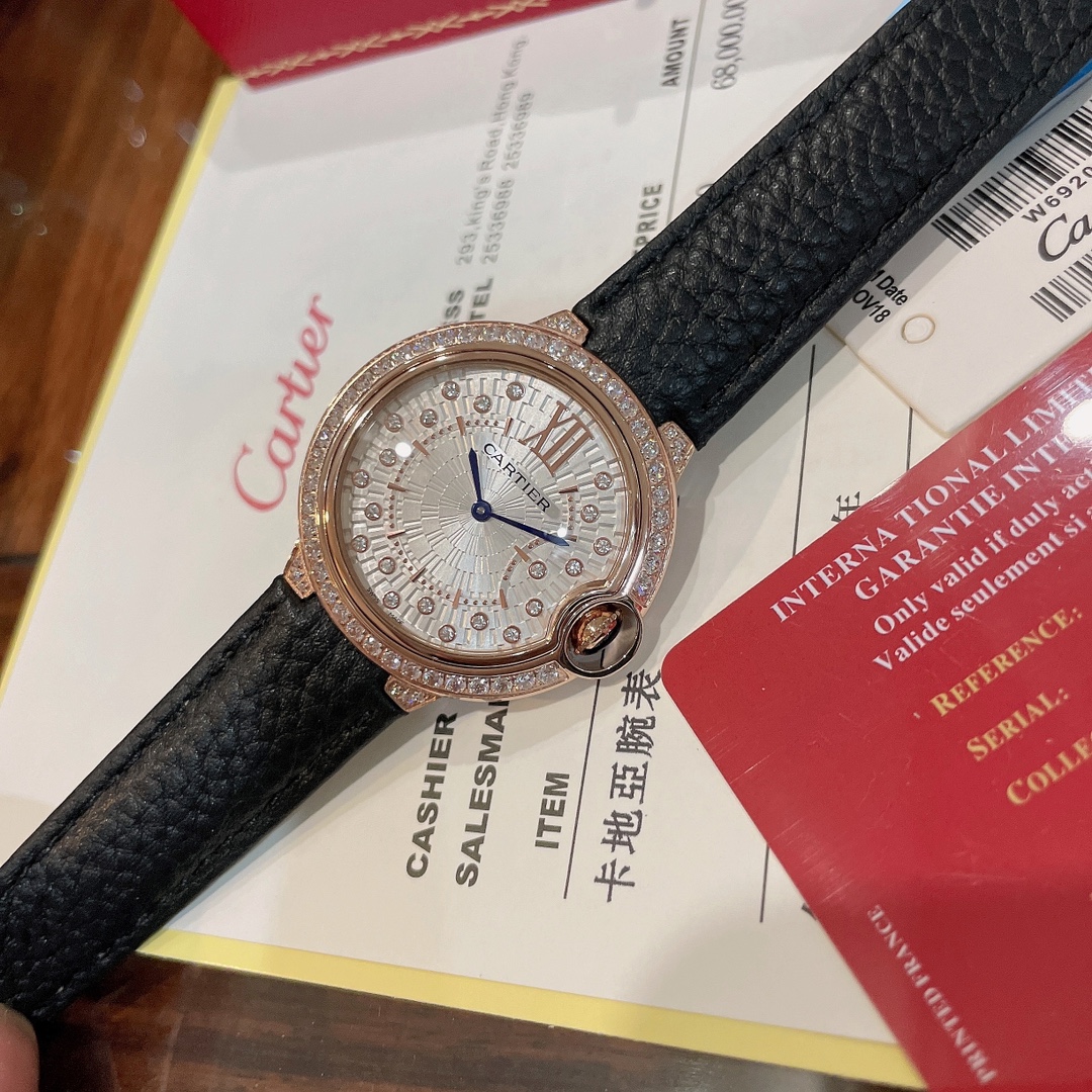 人気ブランドのカルティエバロンブルー時計コレクション全世界送料無料 124823高い品質