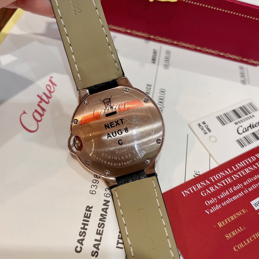 人気ブランドのカルティエバロンブルー時計コレクション全世界送料無料 124823最高級