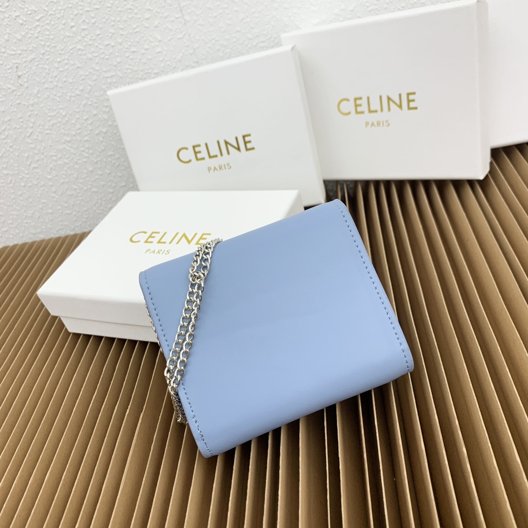 セリーヌコピースモールシャイニースムースシープスキンフラップ激安財布 143919通販