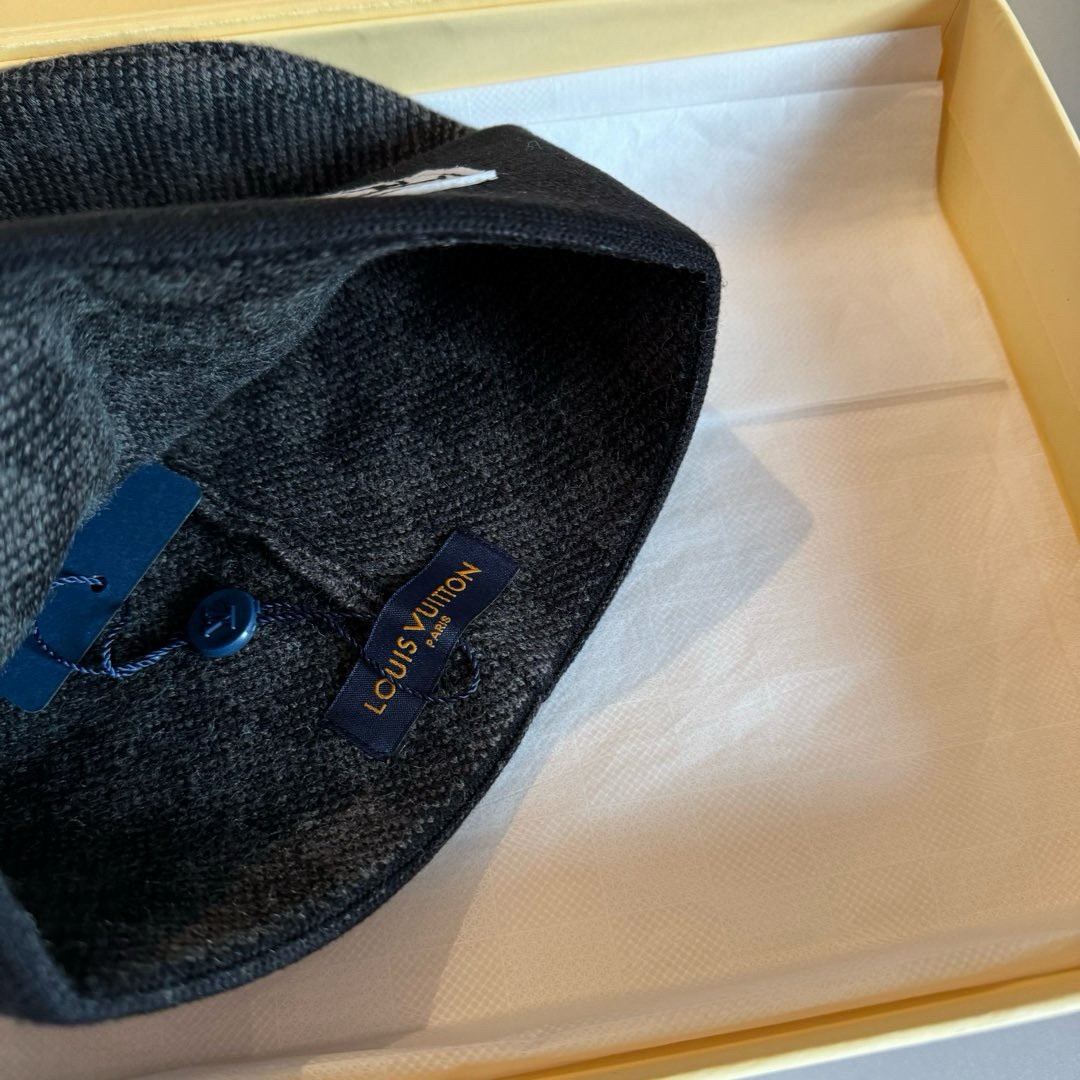 ルイヴィトン大人気安心と信頼老舗メンズ ウール ニット スカーフと帽子のセット 146689人気