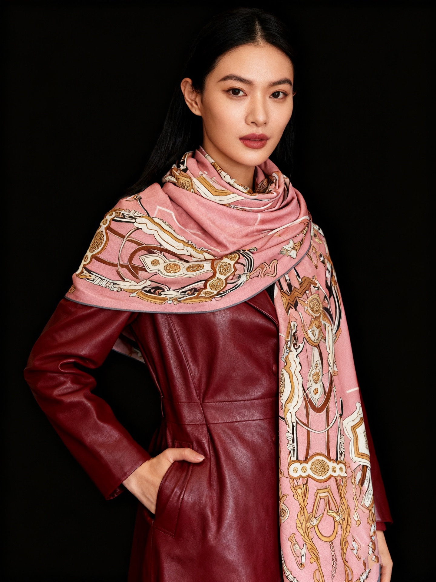 2025当店通販商品エルメスの新作秋冬トップス両面同色シルクカシミヤショール 215889通販