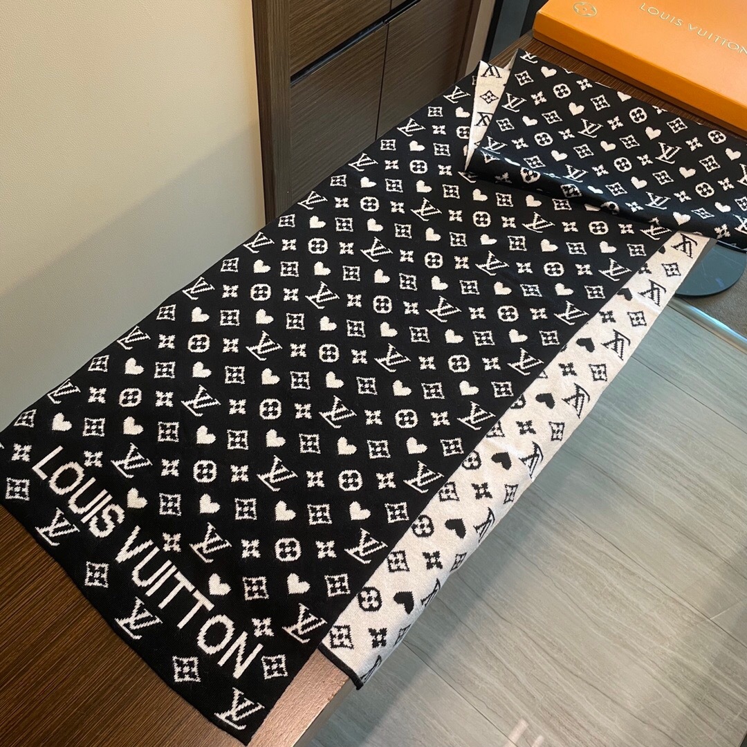ルイ・ヴィトンマフラーコピーの新作スカーフカシミアニット素材販売専門店 255896LV最高級