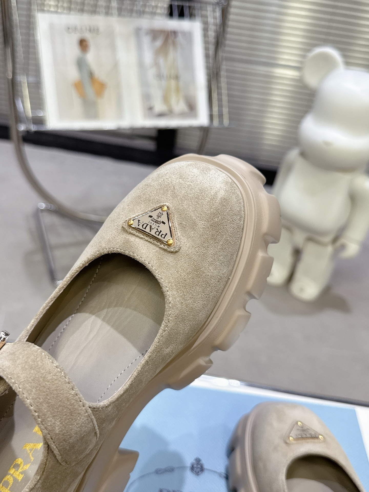 高級感プラダ靴ブーツコピー偽物プラットフォームメリージェーンシューズ 324468最高級