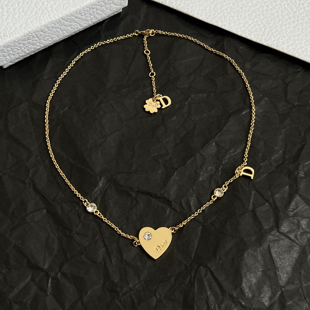 2025偽物ディオールスーパーコピーブランドヴィンテージ ネックレス真鍮素材 420731高い品質