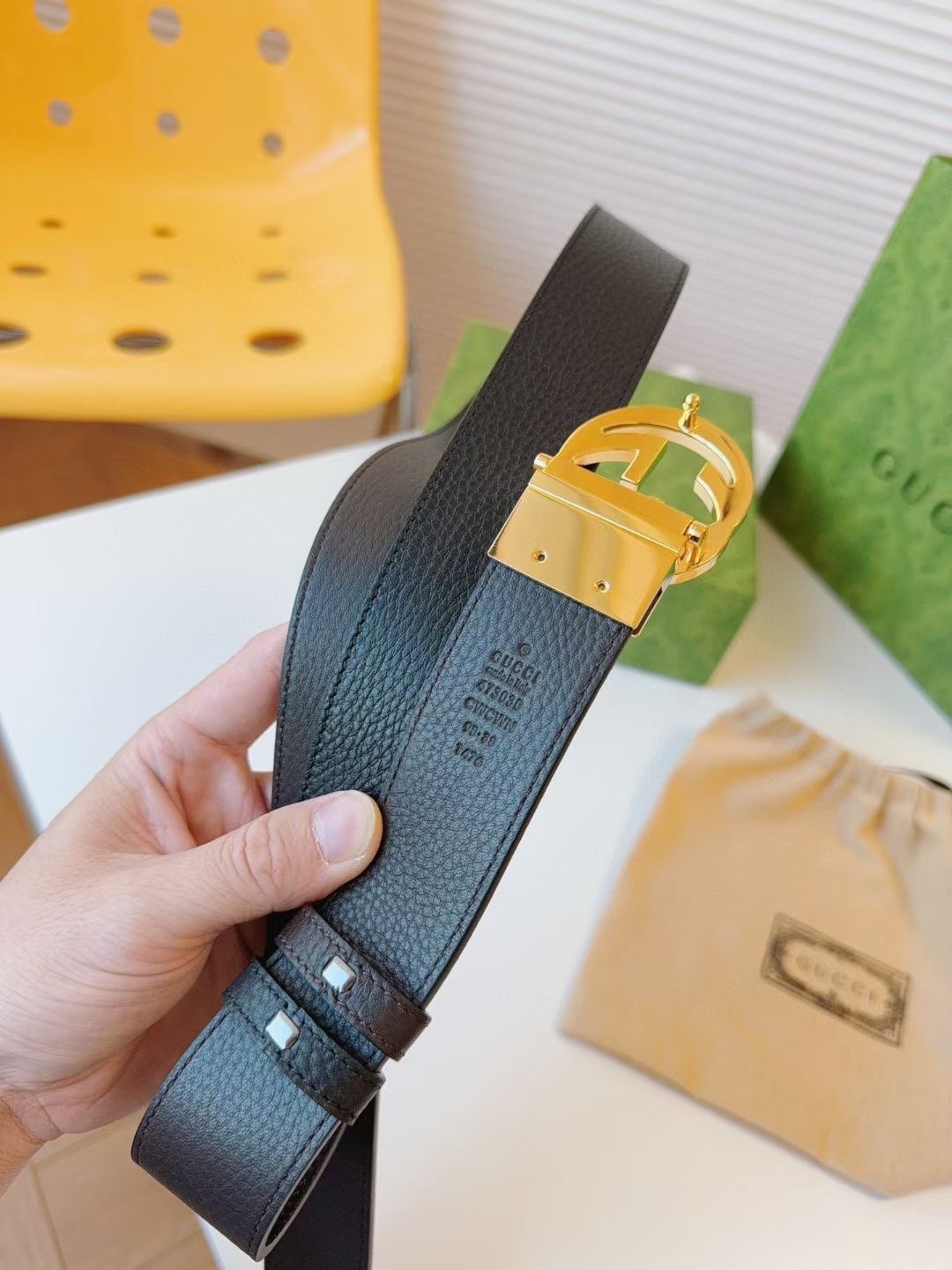 最高峰男性グッチベルトコピーブランドコレクションの要素美的魅力 592161高い品質