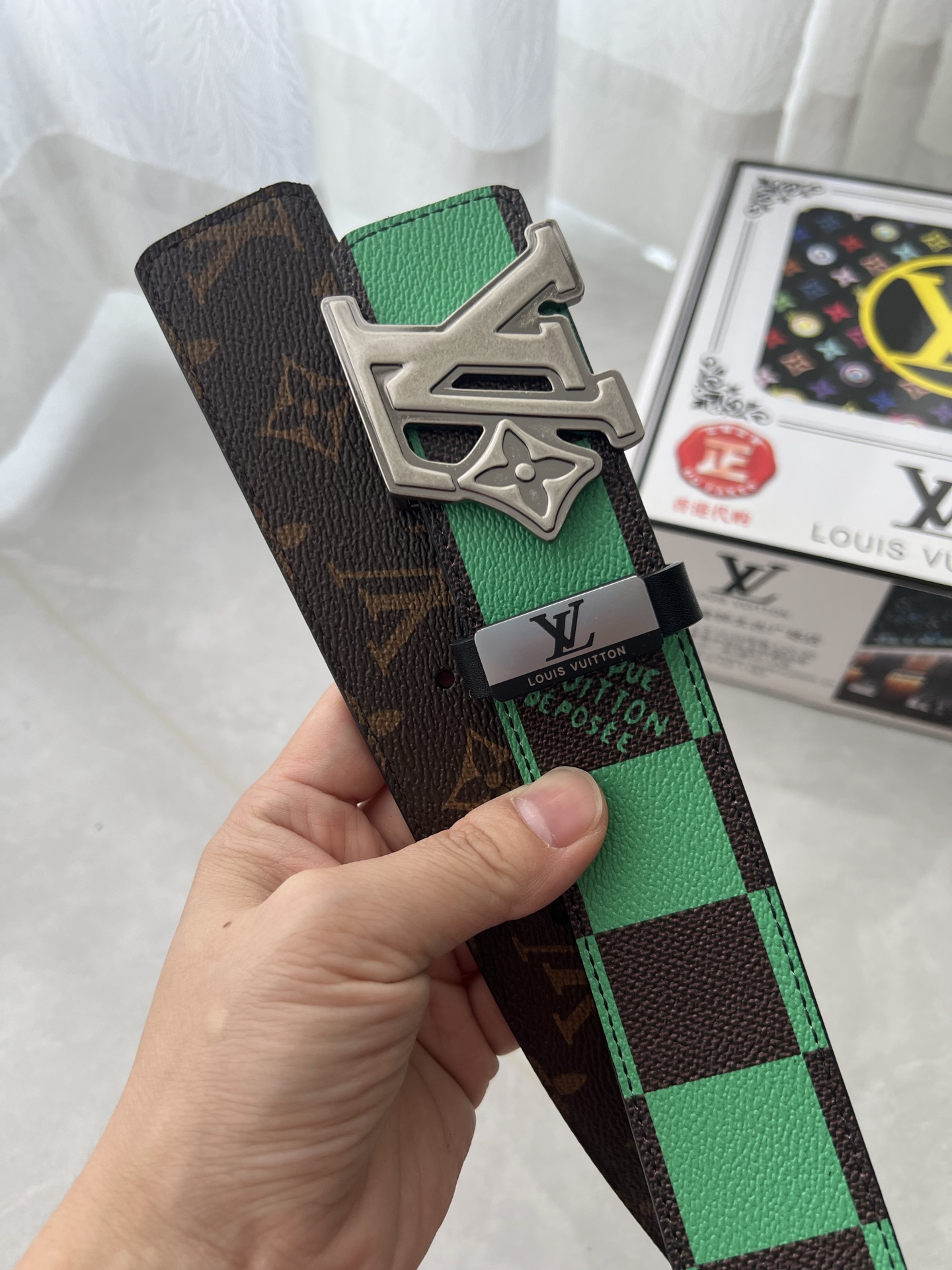 精巧な職人技ルイヴィトン男性3色ベルトコピー贈り物に最適 663266高い品質