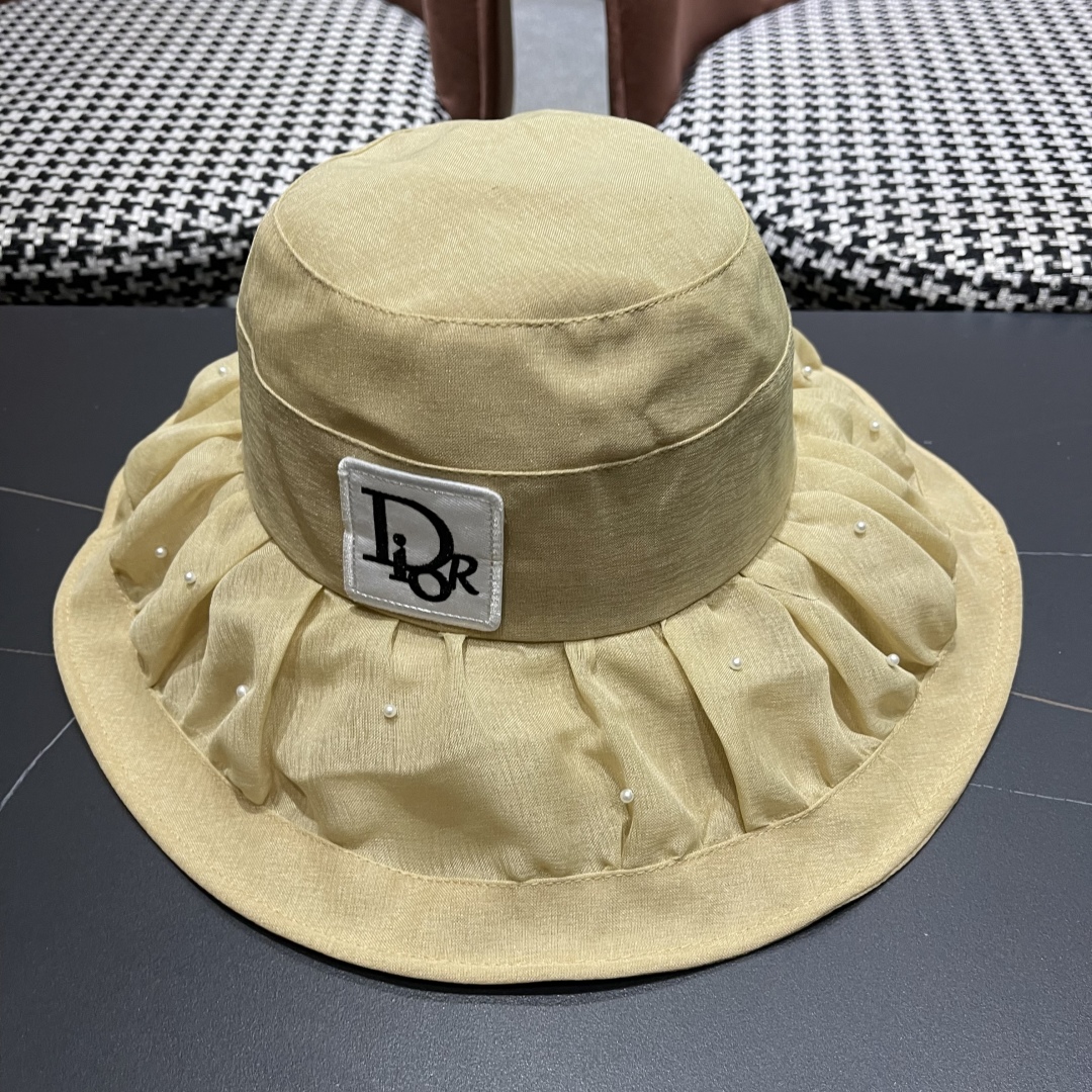 ディオール2025年春夏の新作メッシュ漁師帽子コピー女性 7053011通販