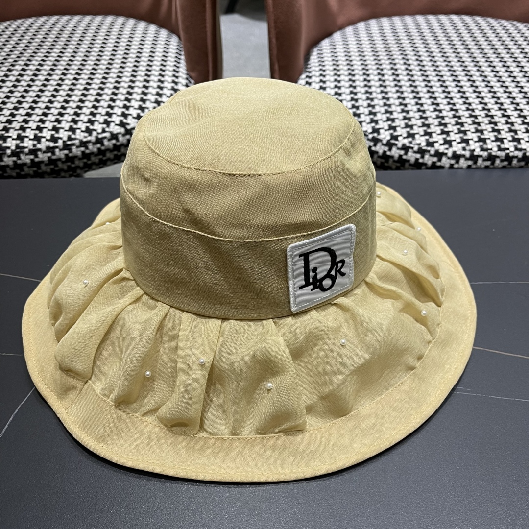 ディオール2025年春夏の新作メッシュ漁師帽子コピー女性 7053011激安送料無料