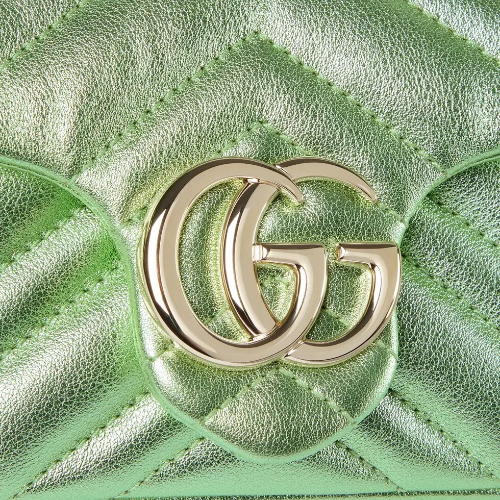 新商品新色グッチGGマーモントシリーズライトミントグリーン 841290-1個性的女子コピーバッグ高い品質