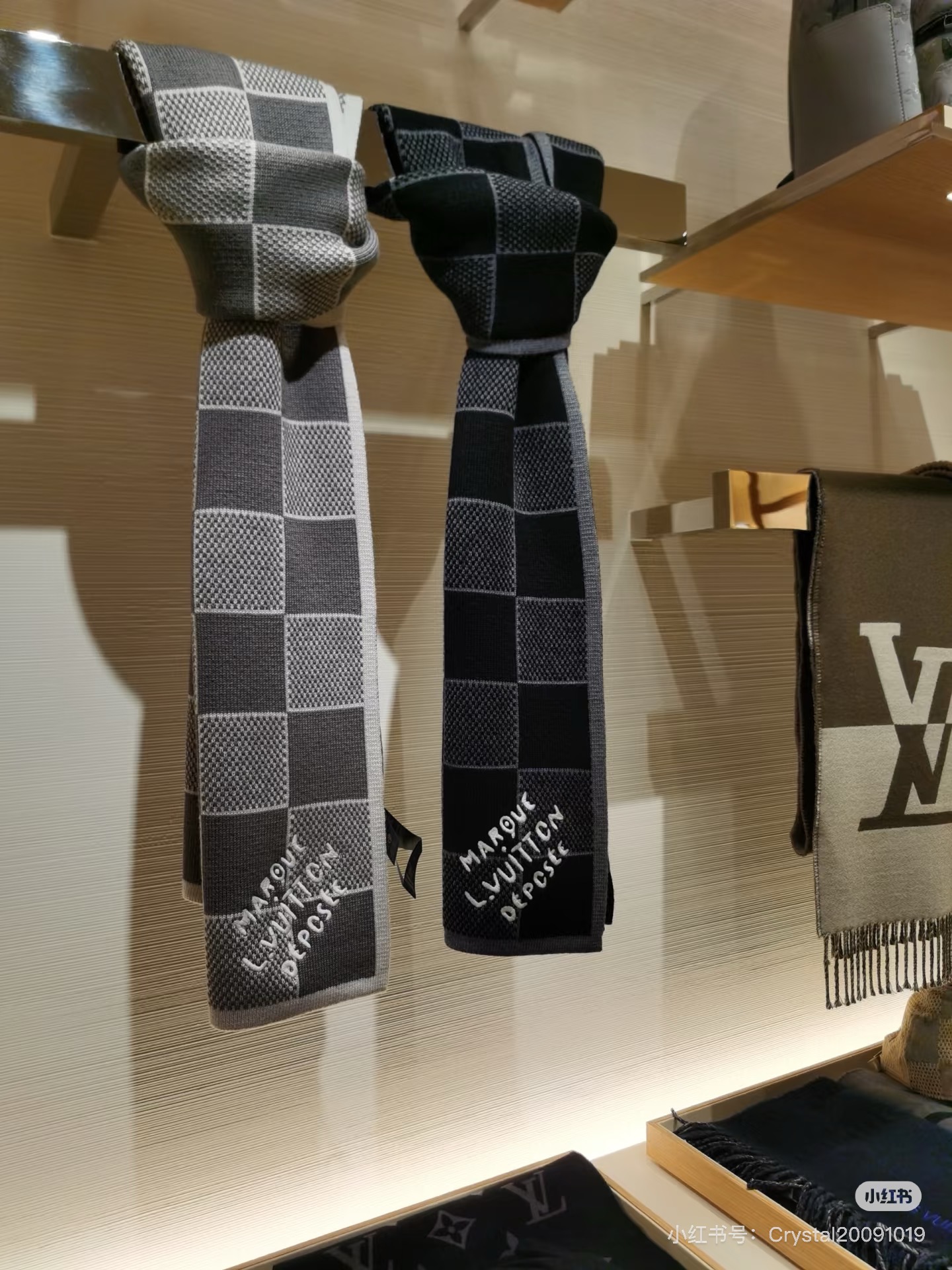 2025最新商品限定ルイヴィトンダメージボードパターンウールニットマフラー LV00893激安送料無料