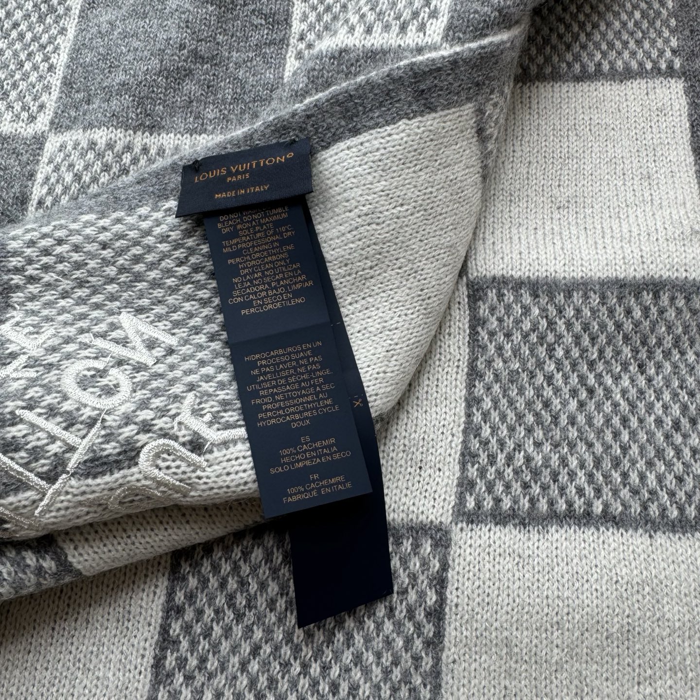 2025最新商品限定ルイヴィトンダメージボードパターンウールニットマフラー LV00893N級品