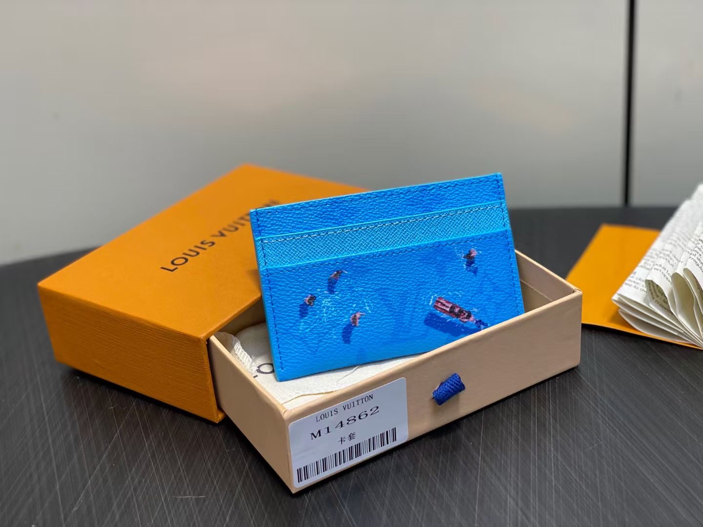 最新と古典的ルイヴィトン リゾートコレクションカードホルダー ブルー優秀さ財布小物 M14862