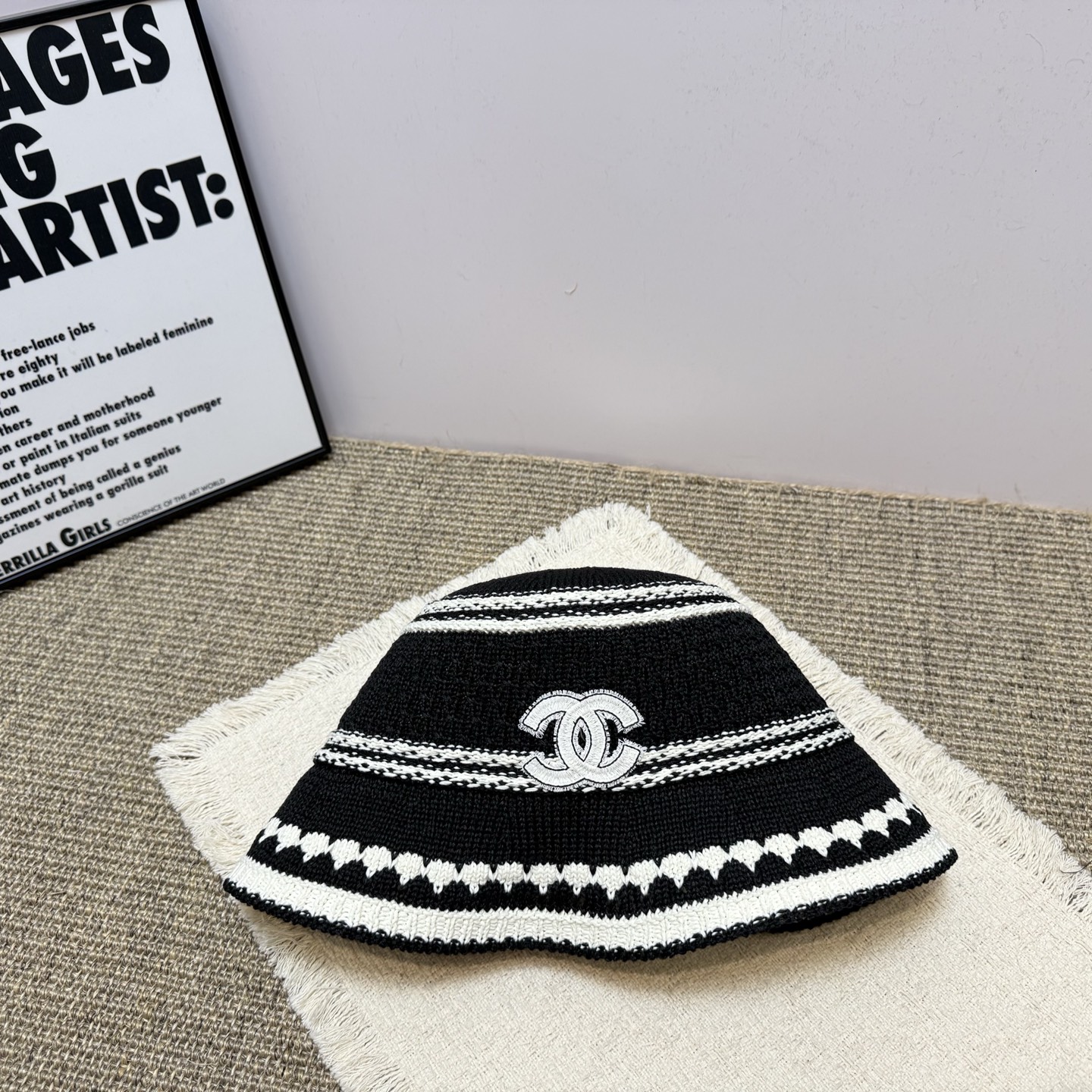シャネル帽子ハットコピー2026新作中空カラーブロック シンプル フィッシャーマンハット 126925最高級