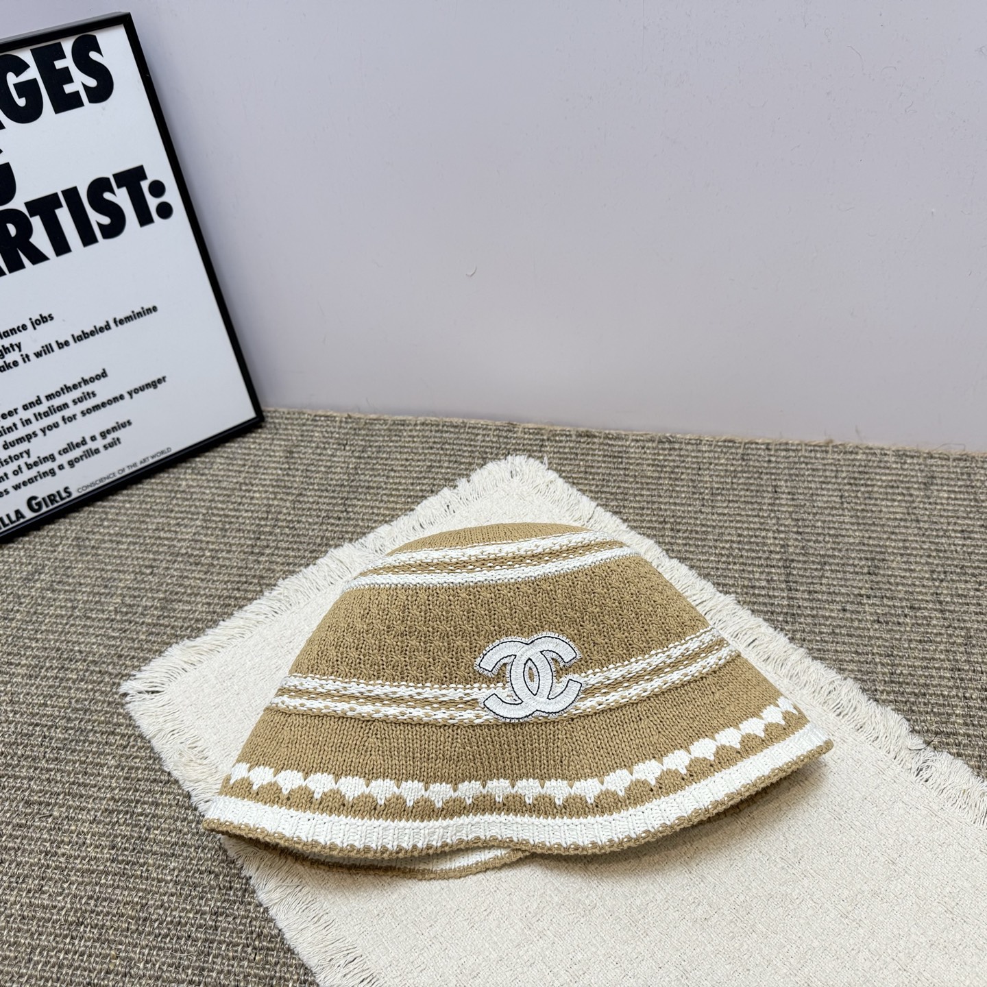 シャネル帽子ハットコピー2026新作中空カラーブロック シンプル フィッシャーマンハット 126925代引きを販売