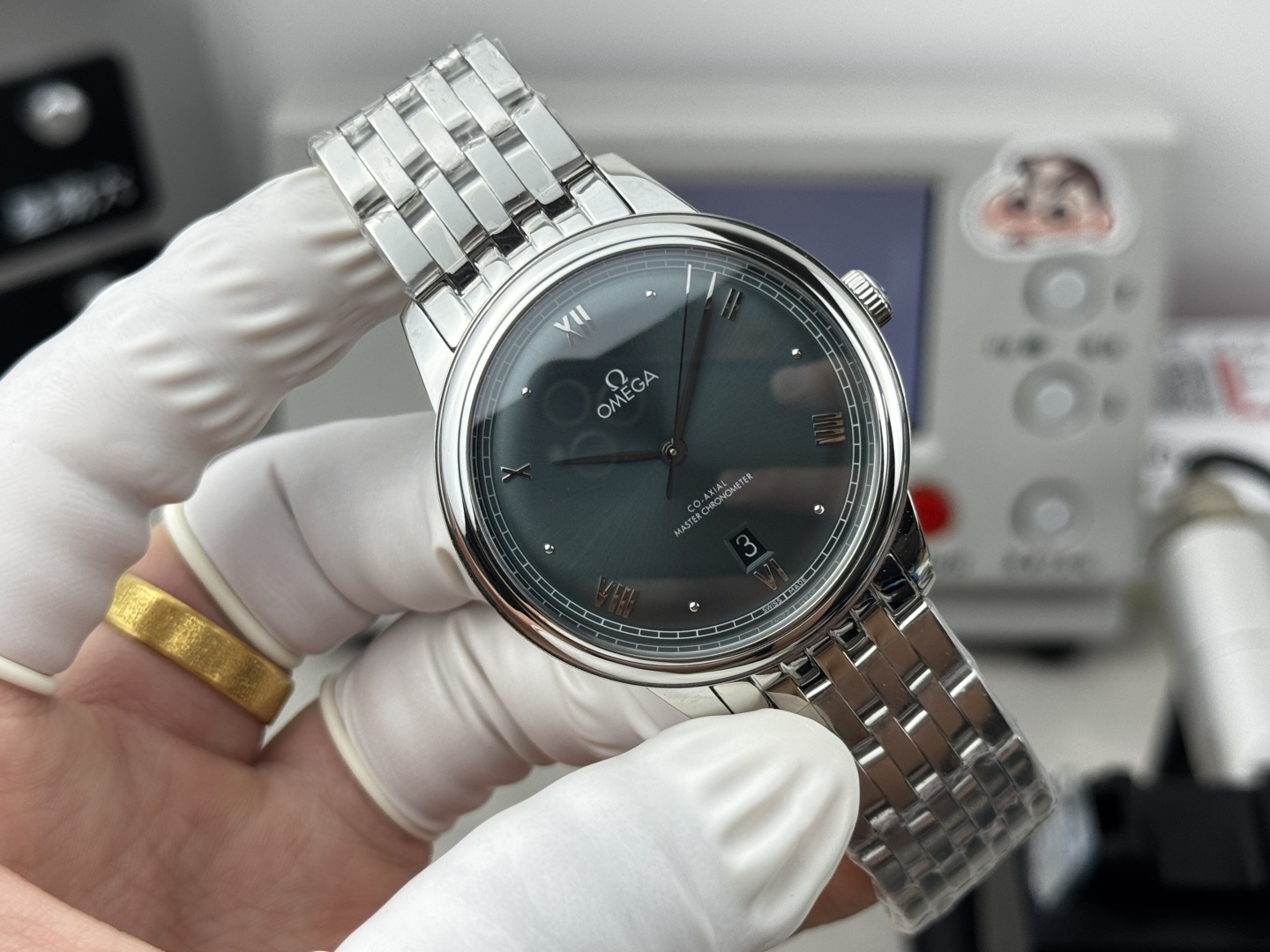 最新のオメガ デ・ヴィル シリーズのエレガントな男性用 3 針自動巻き機械式時計 128713通販