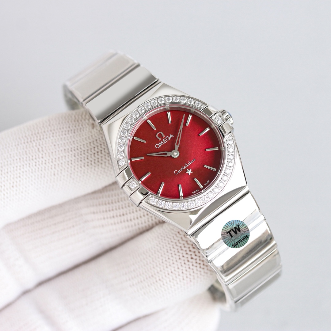 新製品発売：オメガ コンステレーションシリーズ 28mm 女性用クォーツ腕時計 129455通販