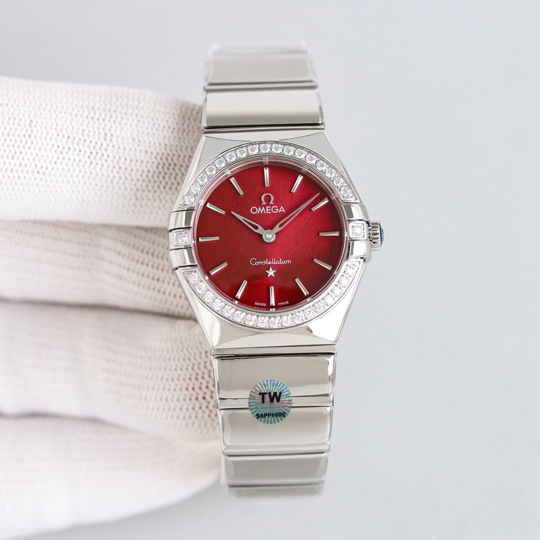 新製品発売：オメガ コンステレーションシリーズ 28mm 女性用クォーツ腕時計 129455