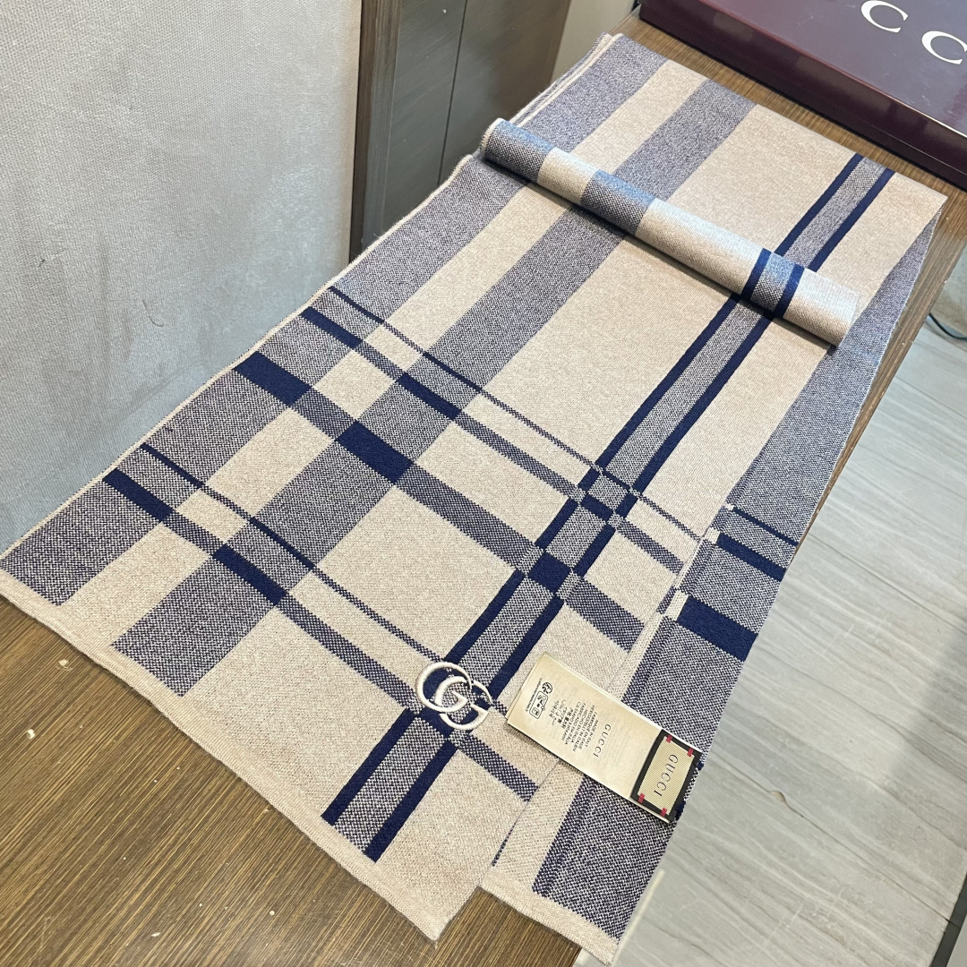 人気商品入荷グッチのユニセックスニット偽物スカーフ 130130安心と信頼老舗最高級