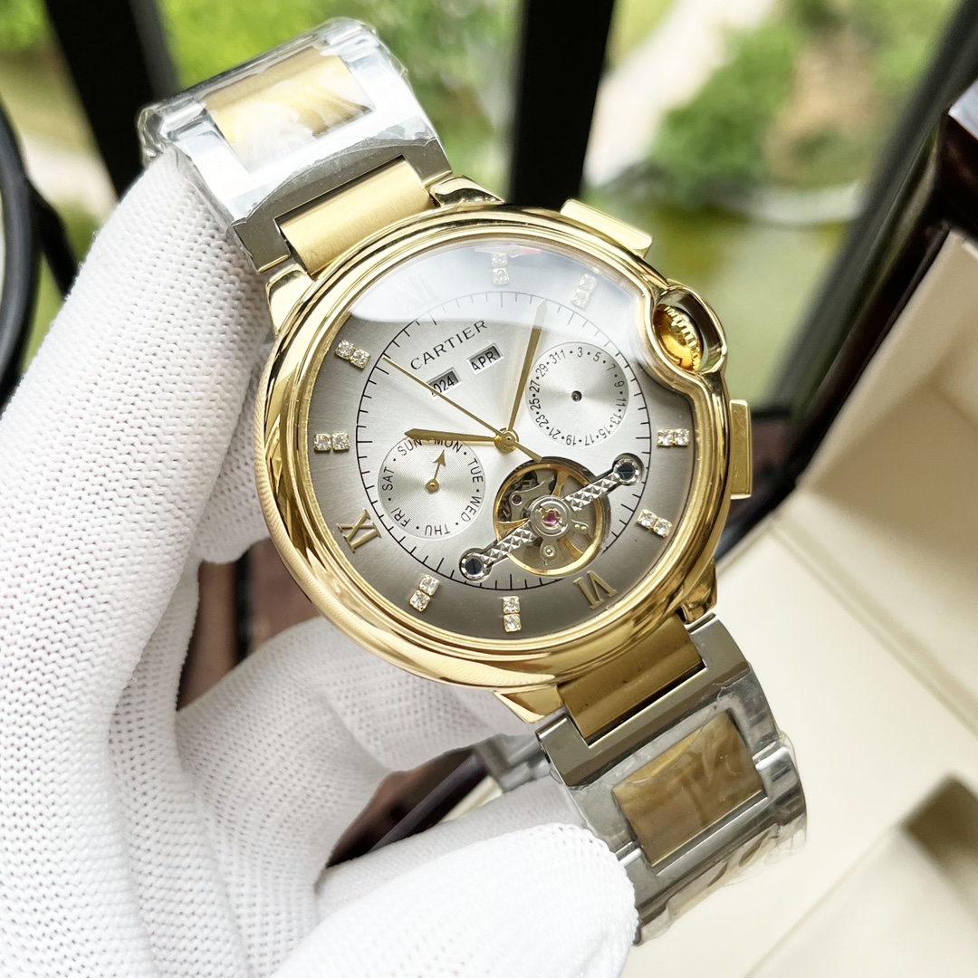 色彩豊富カルティエメンズスーパーコピー時計自動巻き機械式ムーブメント 130171