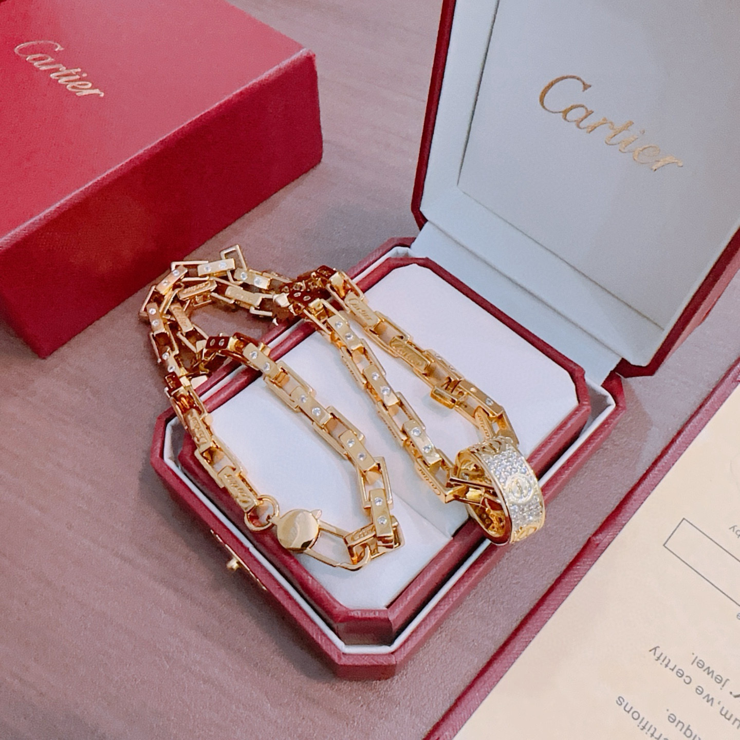 高品質のカルティエのダイヤモンドネックレスコピー 446497最良の選択人気