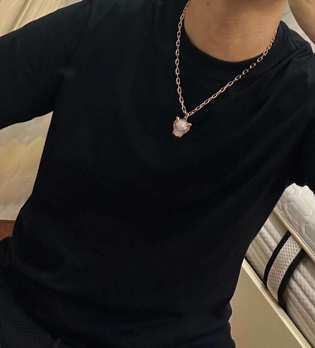 ブランドコピージュエリーカルティエの新作ダイヤモンド偽物ネックレス 447600人気