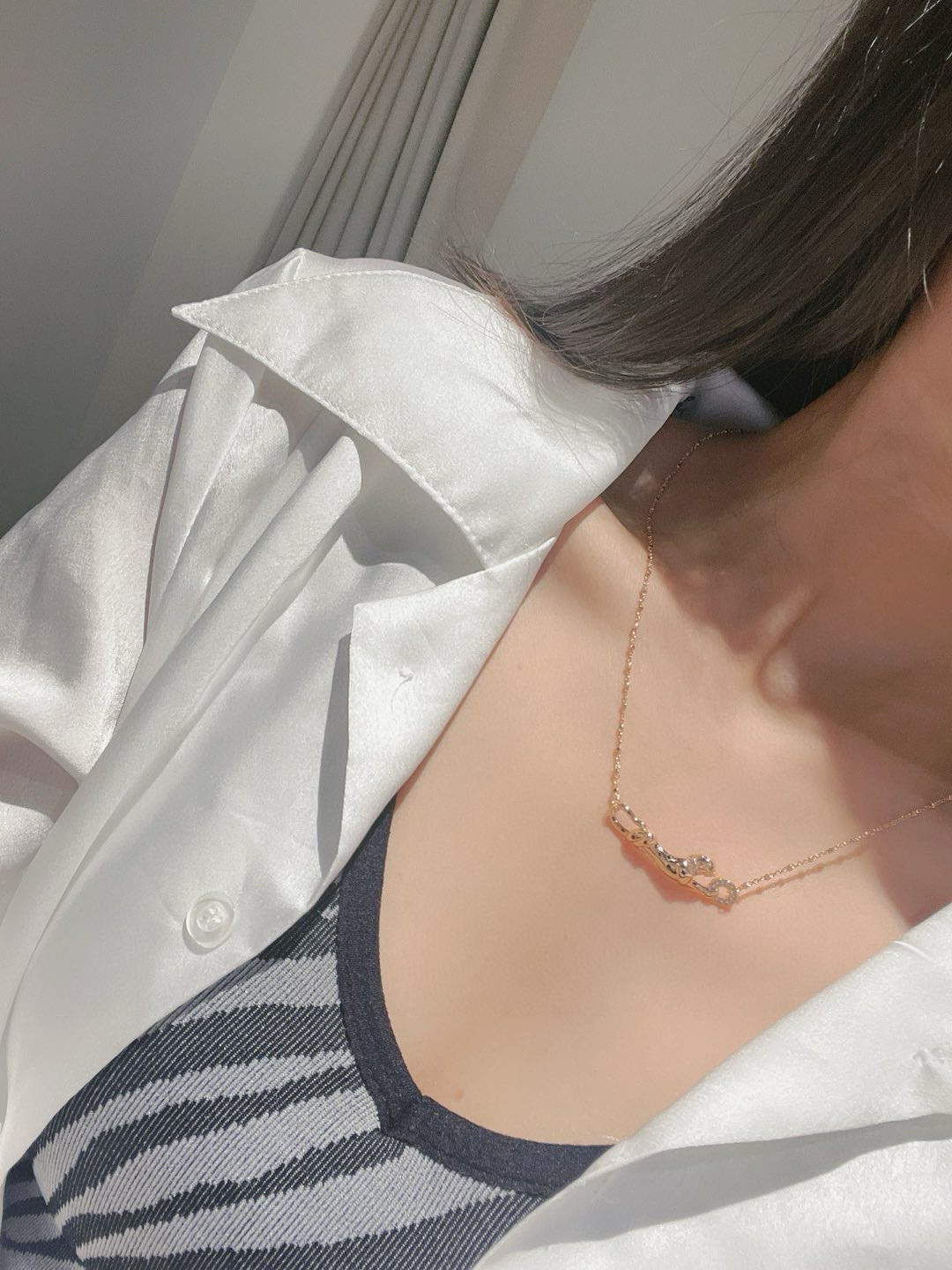 品質と絶妙カルティエジュエリーネックレスコピーパンサー ゴールド 447910通販